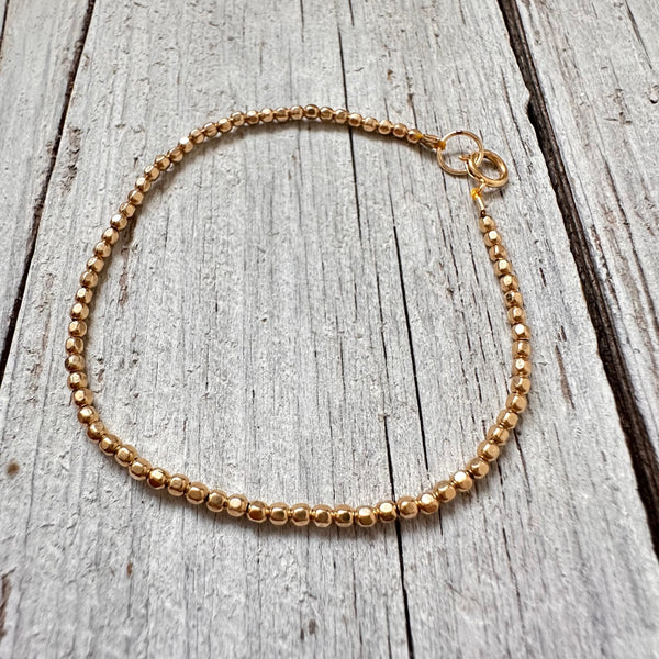 Gold Mini Nugget Bracelet